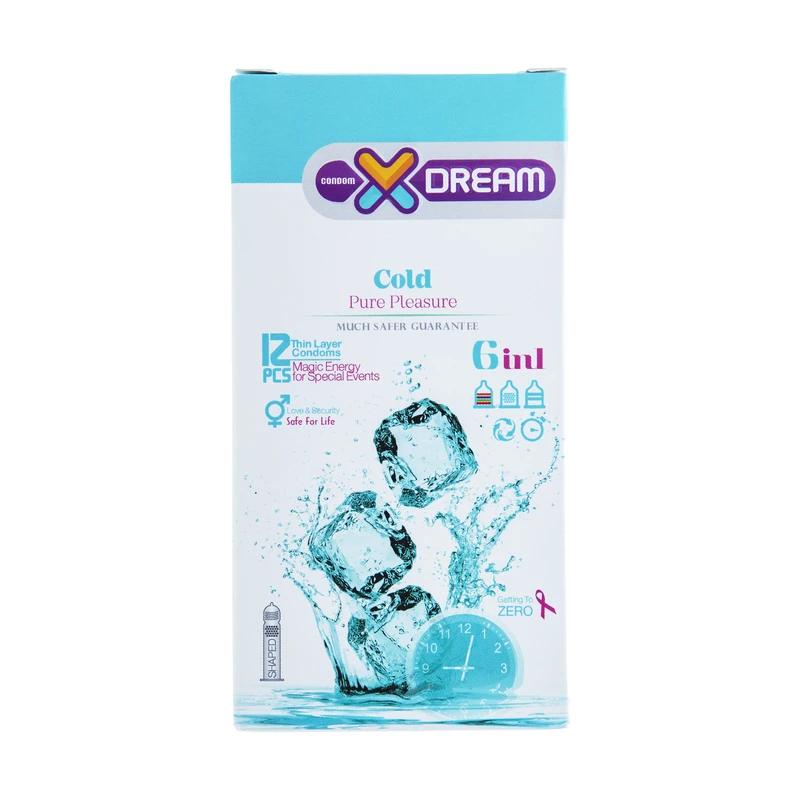 کاندوم ایکس دریم مدل Cold بسته 12 عددی