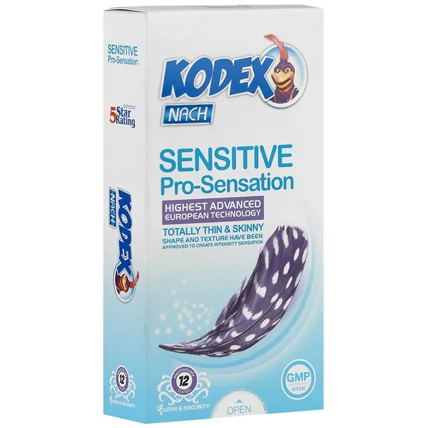 کاندوم حساس حرفه ای کدکس بسته 12 عددی