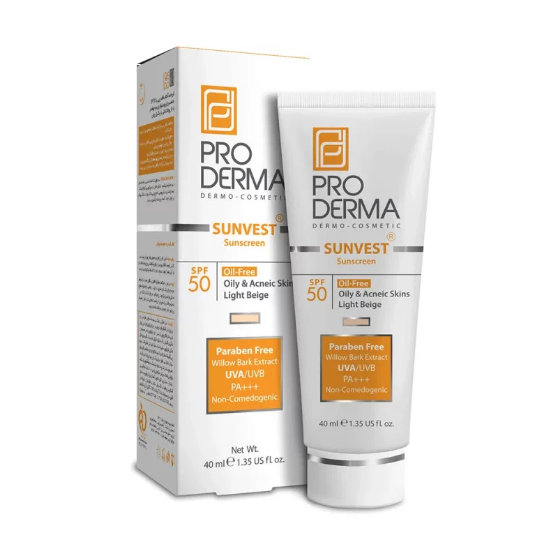 کرم ضد آفتاب پرودرما فاقد چربی SPF50