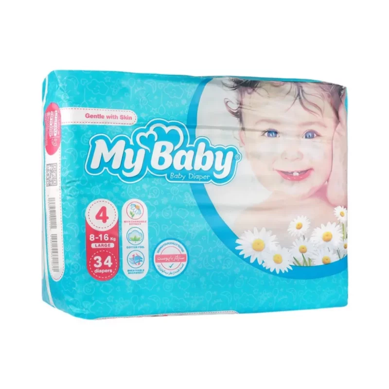 پوشک مای بیبی سایز 4 34 عددی