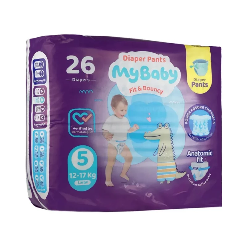 پوشک شورتی مای بیبی کانال دار سایز 5