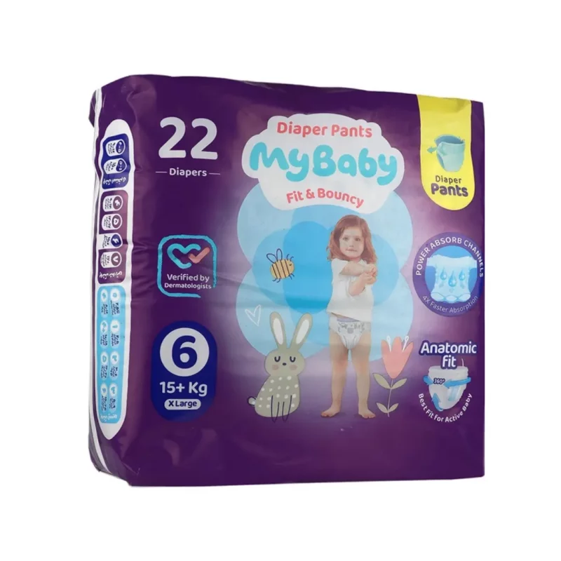 پوشک شورتی کانال دار خیلی بزرگ سایز 6