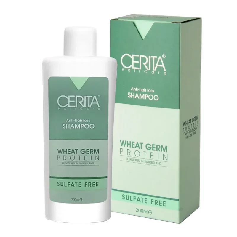 شامپو ضد ریزش جوانه گندم بدون سولفات سریتا