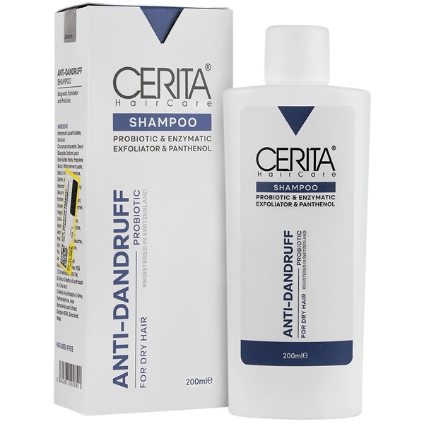 شامپو ضد شوره پروبیوتیک موهای خشک سریتا