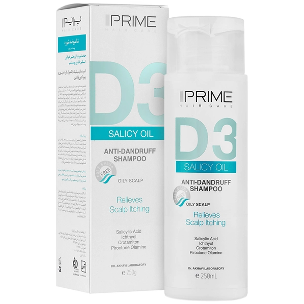 شامپو ضد شوره پوست سر چرب D3 پریم