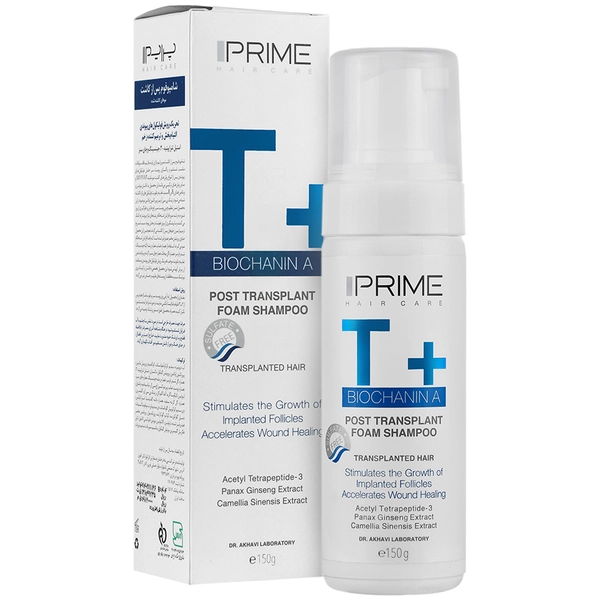 شامپو فوم پس از کاشت مو +T پریم