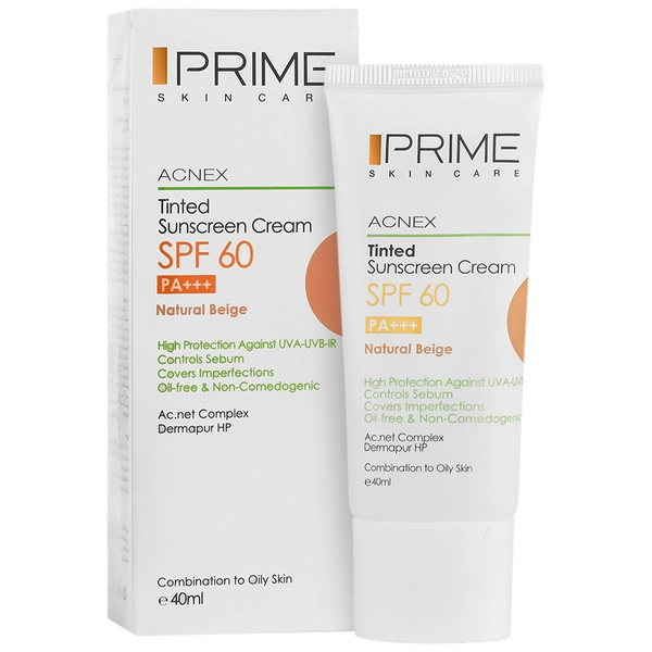 کرم ضد آفتاب رنگی SPF60 پریم