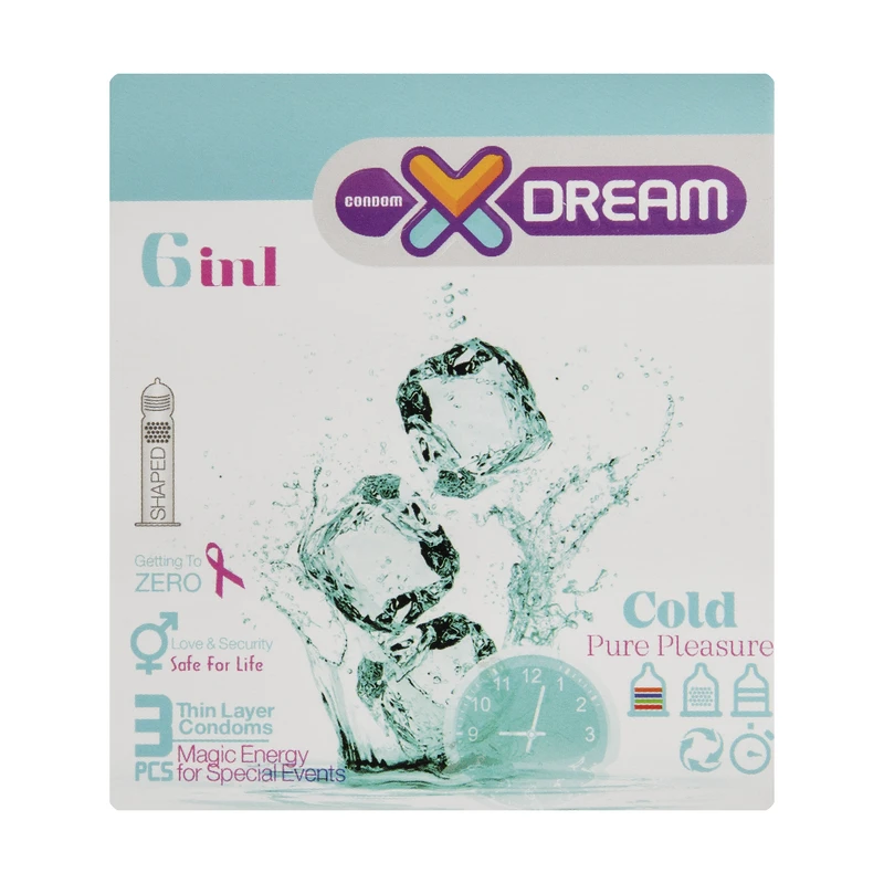 کاندوم ایکس دریم مدل Cold بسته 3 عددی