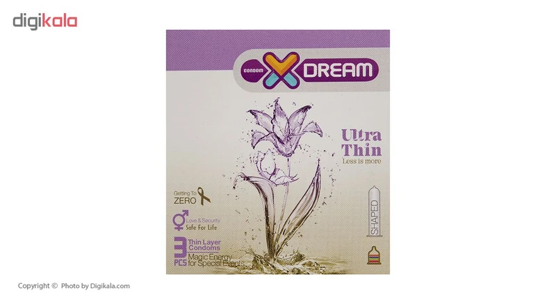 کاندوم ایکس دریم مدل Ultra Thin بسته 3 عددی