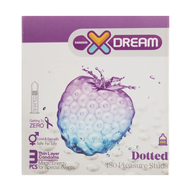 کاندوم ایکس دریم مدل Dotted بسته 3 عددی
