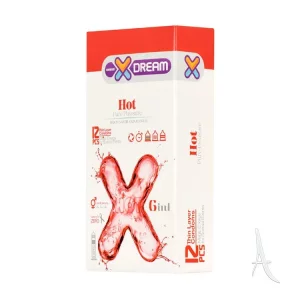 کاندوم ایکس دریم مدل هات بسته 12 عددی