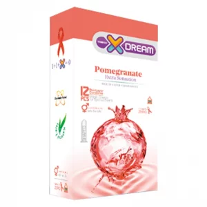 کاندوم ایکس دریم مدل انار بسته 12 عددی