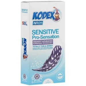 کاندوم حساس حرفه ای کدکس بسته 12 عددی