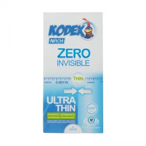 کاندوم خیلی نازک Zero Invisible کدکس بسته 12 عددی