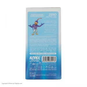 کاندوم خیلی نازک Zero Invisible کدکس بسته 12 عددی