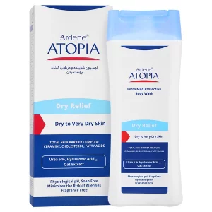 لوسیون شوینده و مرطوب کننده حاوی اوره بدن درای ریلیف آتوپیا