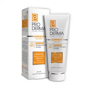 کرم ضد آفتاب و مرطوب کننده پوست خشک پرودرما SPF60