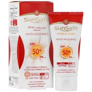 کرم ضد آفتاب ضد چروک SPF50 سان سیف