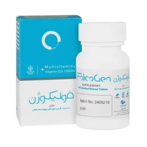 قرص فولیکوژن اروند فارمد بسته 60 عددی