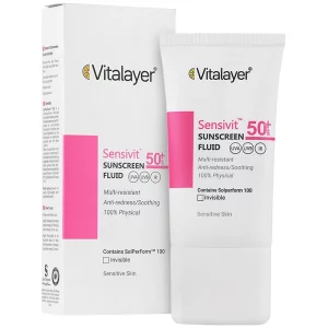 فلوئید ضد آفتاب سنسی ویت بی رنگ ویتالیر SPF50