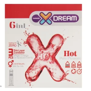 کاندوم ایکس دریم مدل Hot بسته 3 عددی