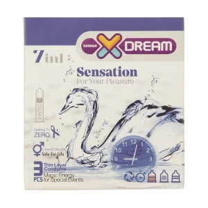 کاندوم حساس ایکس دریم بسته 3 عددی