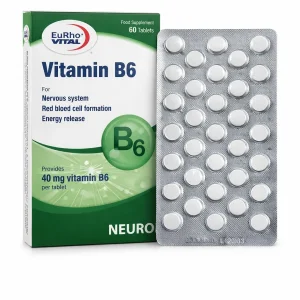 قرص ویتامین B6 یوروویتال 60 عددی