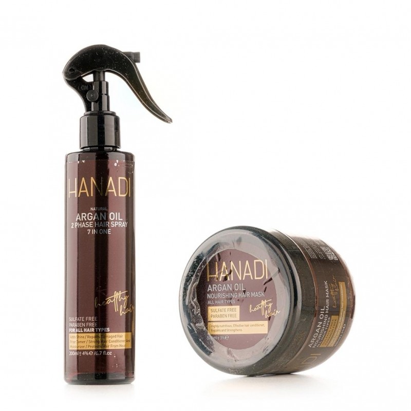 پک ماسک مو و اسپری دو فاز هانادی