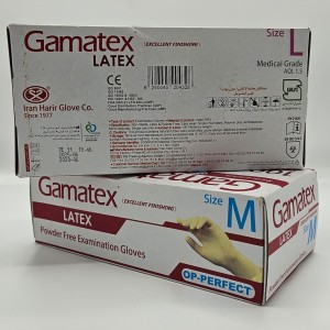 دستکش لاتکس حریر مدل گاماتکس