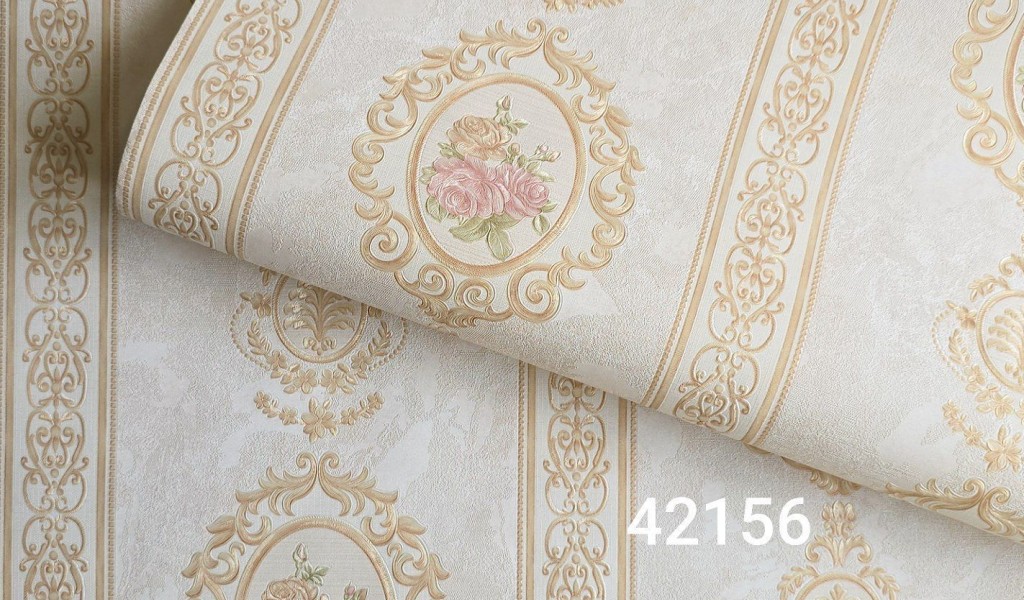 کاغذدیواری طرح داماسک کد 42156