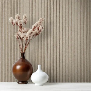 کاغذ دیواری کربن2/carbon طرح راه راه قهوه‌ای کد ۱۰۱۷۸