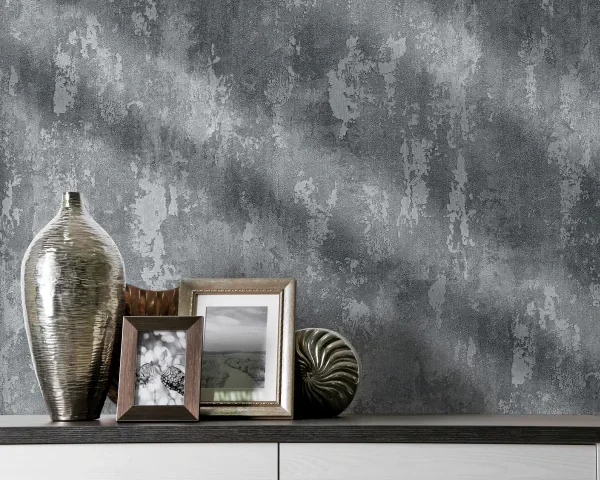 کاغذ دیواری کربن 3/carbon3 طرح پتینه خاکستری کد ۱۰۳۰۹