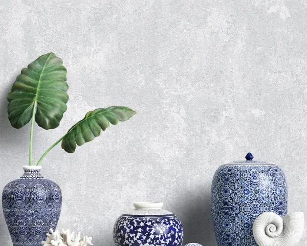 کاغذ دیواریکربن 3/carbon3 طرح پتینه نقره‌ای کد ۱۰۳۳۰