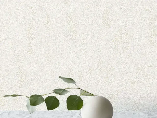 کاغذ دیواری هاش دو او H2O طرح ساده کرم / کد 904C