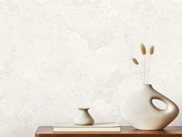 کاغذ دیواری هاش دو او H2O طرح بافت کرم/کد 907C