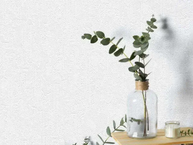 کاغذ دیواری هاش دو او H2O طرح ساده سفید / کد 912W