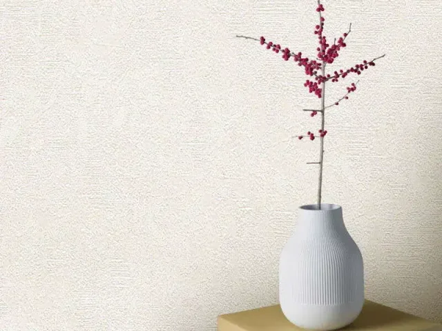 کاغذدیواری هاش دو او H2O طرح ساده کرم کد 933C