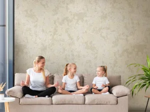 البوم کاغذ دیواری کربن1 طرح پتینه کرم کد ۱۰۰۰۲