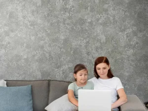 آلبوم کاغذدیواری کربن1 طرح پتینه خاکستری کد ۱۰۰۱۱