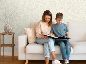 آلبوم کاغذدیواری کربن 1 طرح بافت کرم کد ۱۰۰۲۶