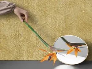 آلبوم کاغذدیواری کربن 1 طرح بافت طلایی کد ۱۰۰۳۵