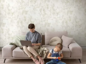 آلبوم کاغذدیواری کربن1 طرح پتینه کرم کد ۱۰۰۴۱