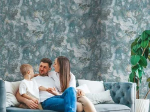 آلبوم کاغذدیواری کربن 1طرح پتینه آبی کد ۱۰۰۴۹