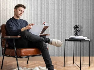 آلبوم کاغذدیواری کربن 1 طرح بافت خاکستری کد ۱۰۰۵۵