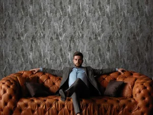 آلبوم کاغذدیواری کربن 1 طرح پتینه مشکی کد ۱۰۰۸۶