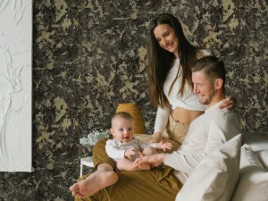 کاغذ دیواری کربن2/ carbon2 طرح پتینه قهوه‎‌ای کد ۱۰۱۳۲