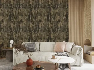 کاغذ دیواریکربن2/ carbon2 طرح پتینه قهوه‎‌ای کد ۱۰۱۳۳