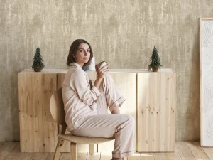 کاغذ دیواری کربن ۲ طرح پتینه قهوه‌ای کد ۱۰۱۴۱