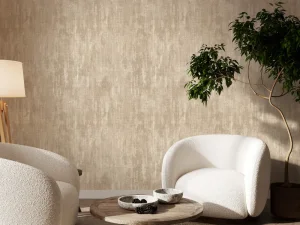 کاغذ دیواری کربن ۲ طرح پتینه قهوه‌ای کد ۱۰۱۴۱