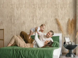 کاغذ دیواری کربن ۲ طرح پتینه قهوه‌ای کد ۱۰۱۴۱